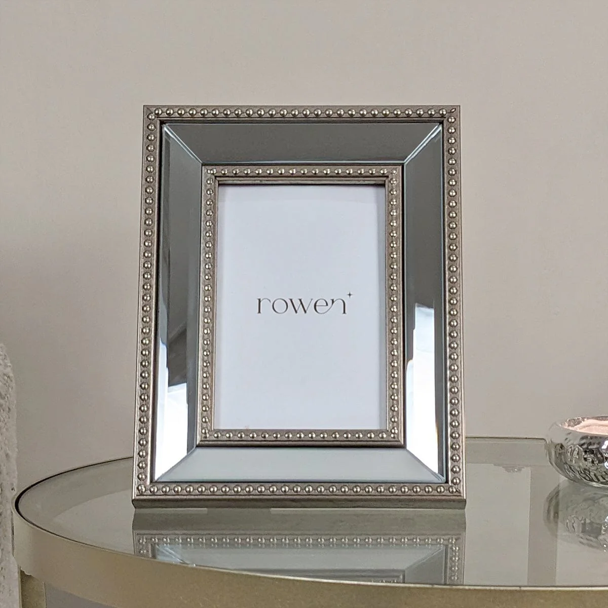 Marina Gold & Mirrored Photo Frame - 4x6" - Image 2
