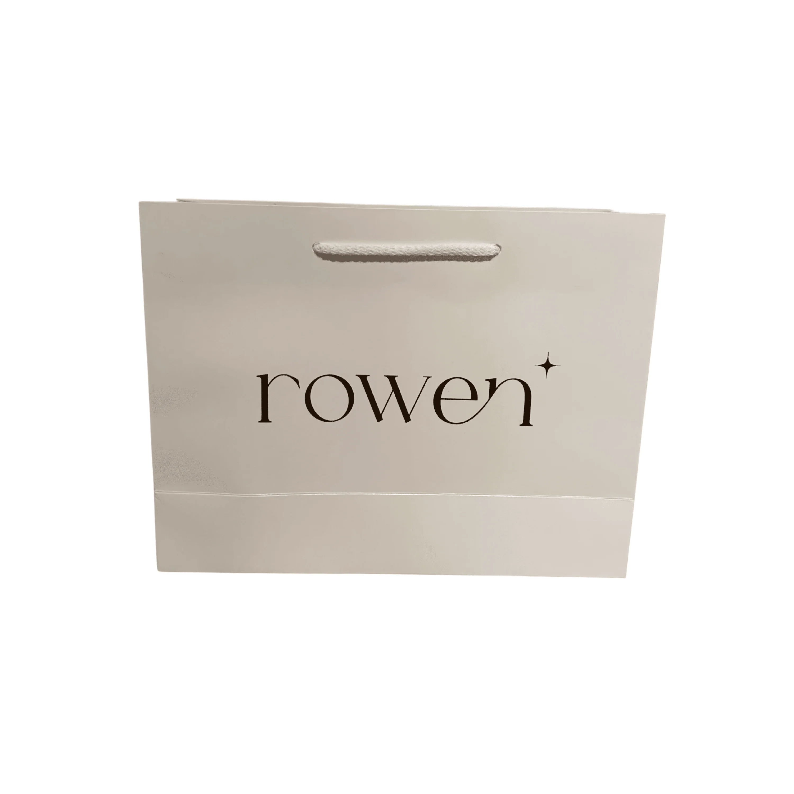 Medium Rowen White & Gold Gift Bag - Image 2