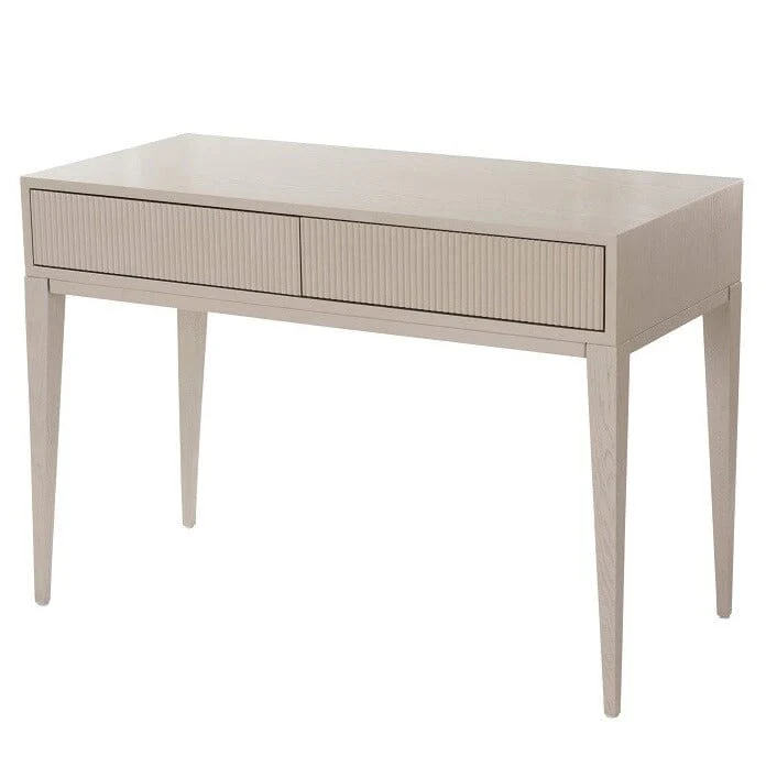 Metropolitan Warm Grey Premium Dressing Table / Desk - Image 2