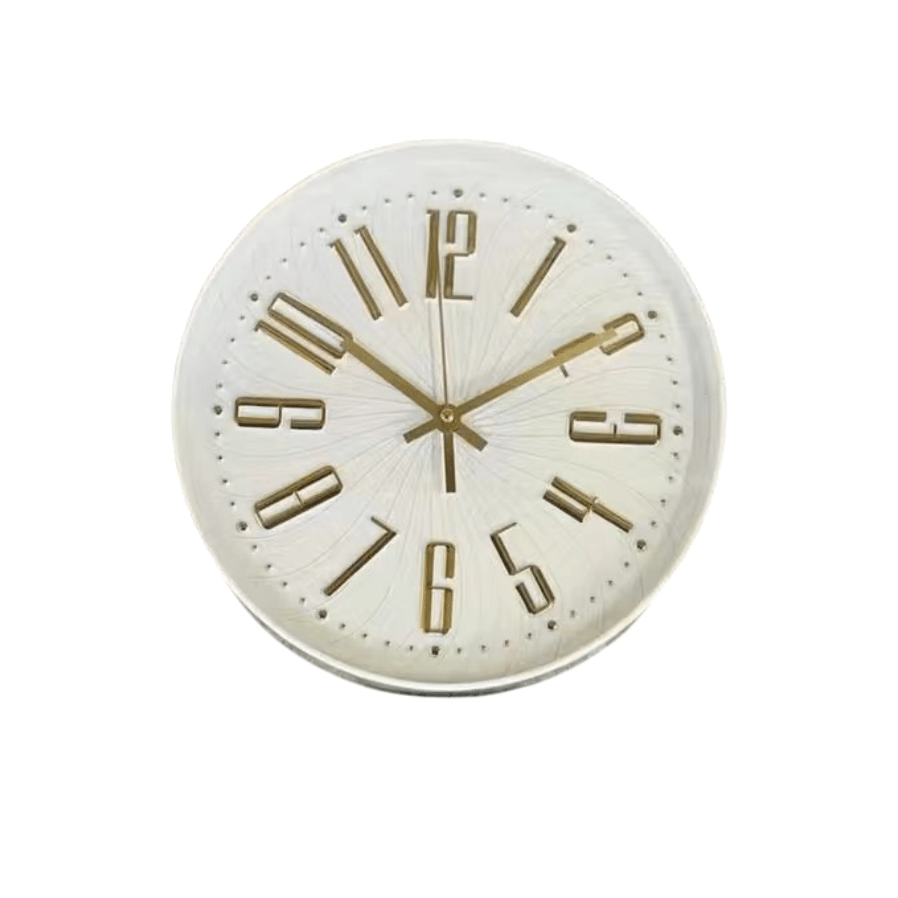Mincio Cream & Gold Clock - Image 2