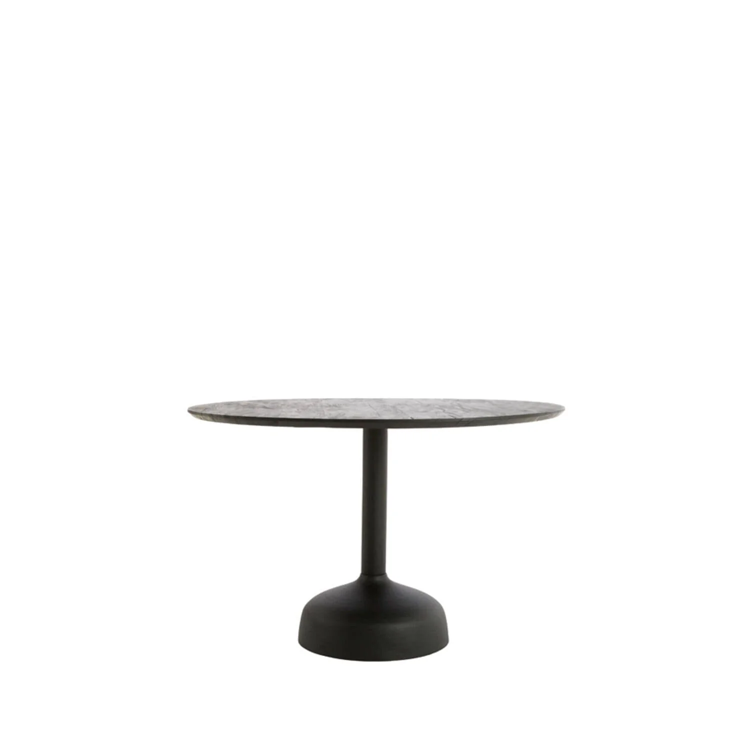 Molli Black Wooden Round Dining Table - Image 2