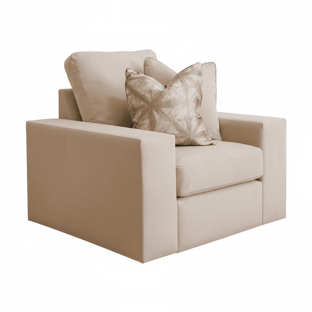 Olivia Premium Cream Sofa Range without Studs - Image 10