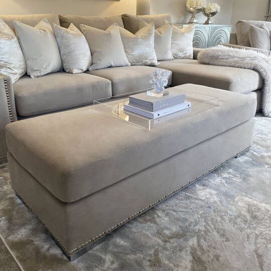 Olivia Premium Mink Sofa Range with Studs - Image 3
