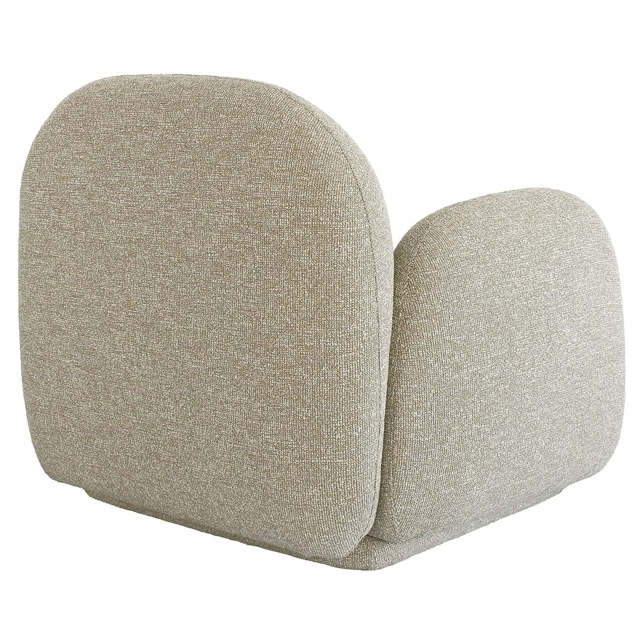 Pax Beige Woven Curved Accent Chair - Image 5