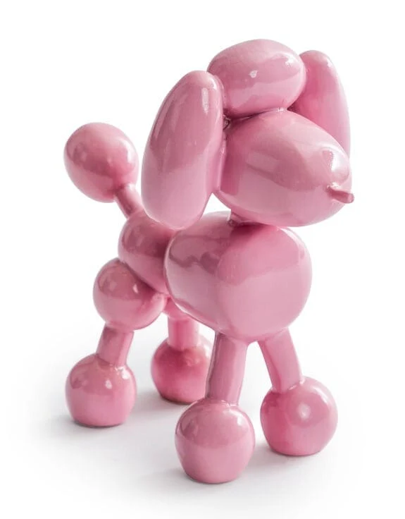 Pink Balloon Dog Decorative Ornament - Image 2