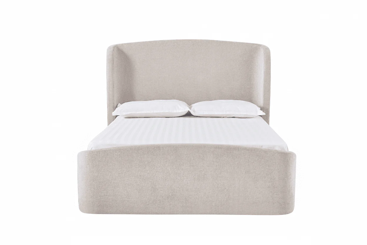 Reya Cashmere Textured Winged Ottoman Bed - Image 3