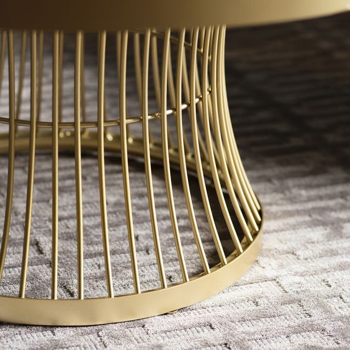 Rothbury Champagne & White Round Coffee Table - Image 5