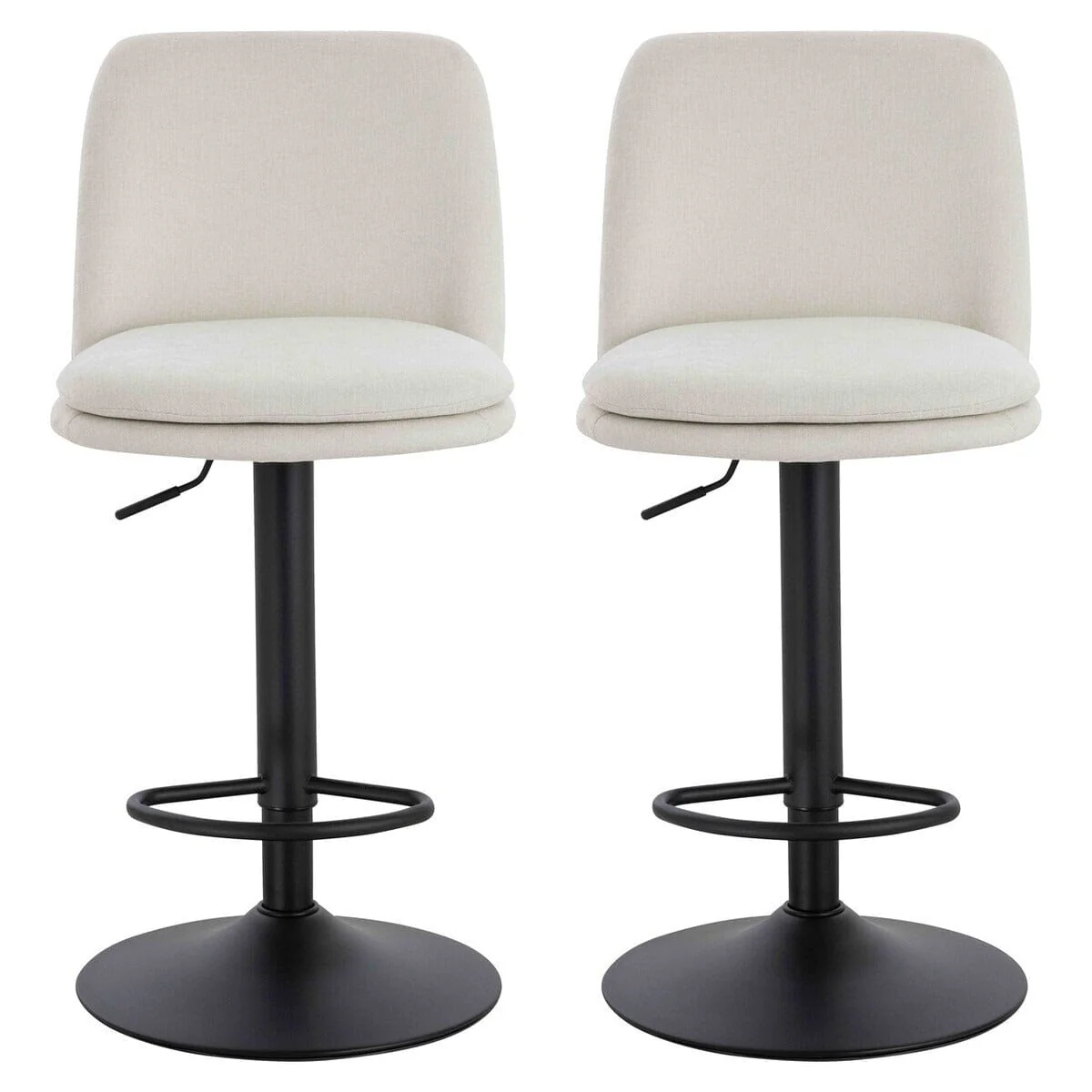Roux Cream Textured Bar Chairs - Set of 2 - Image 2