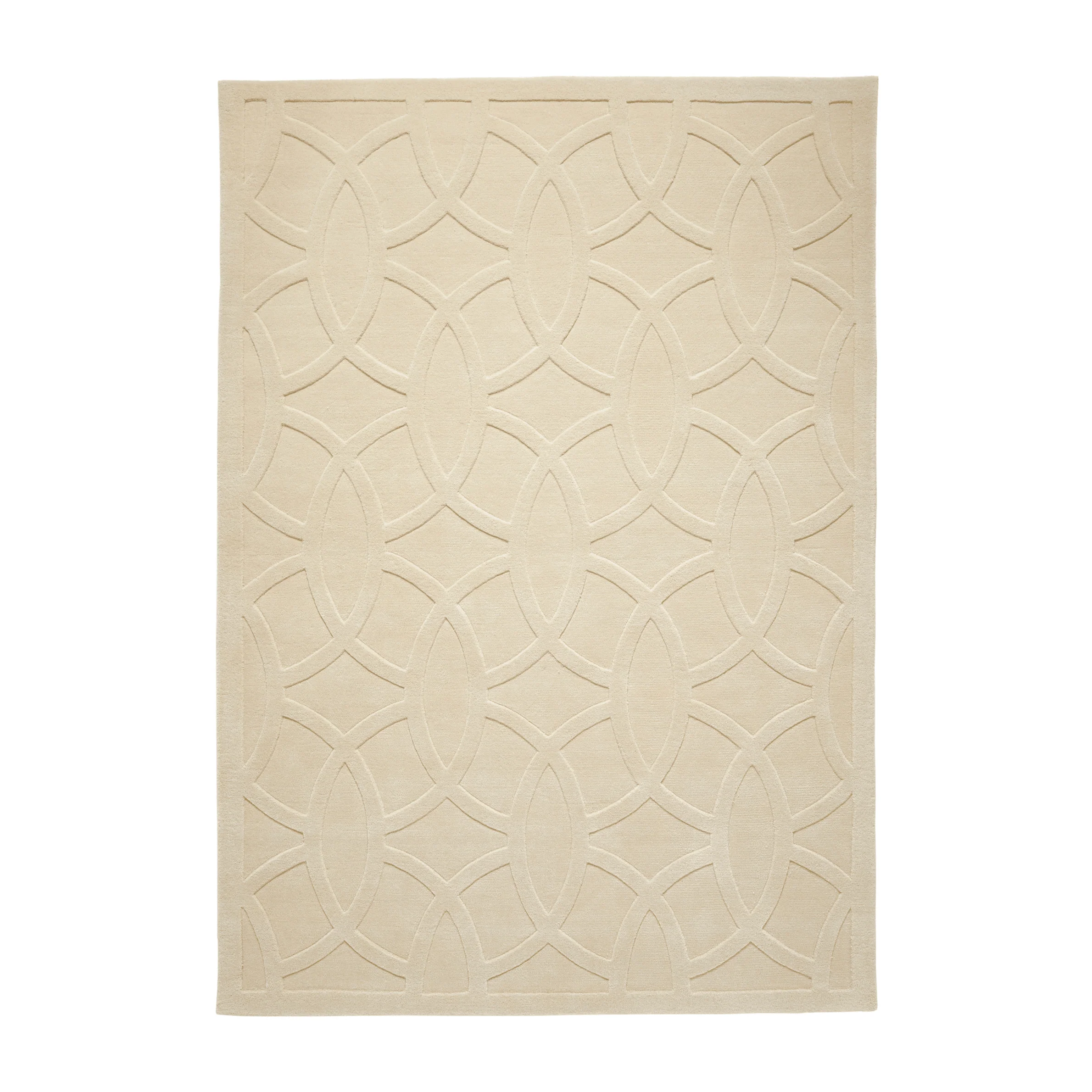 Sarre Cream Geometric Pattern Rug - Image 2