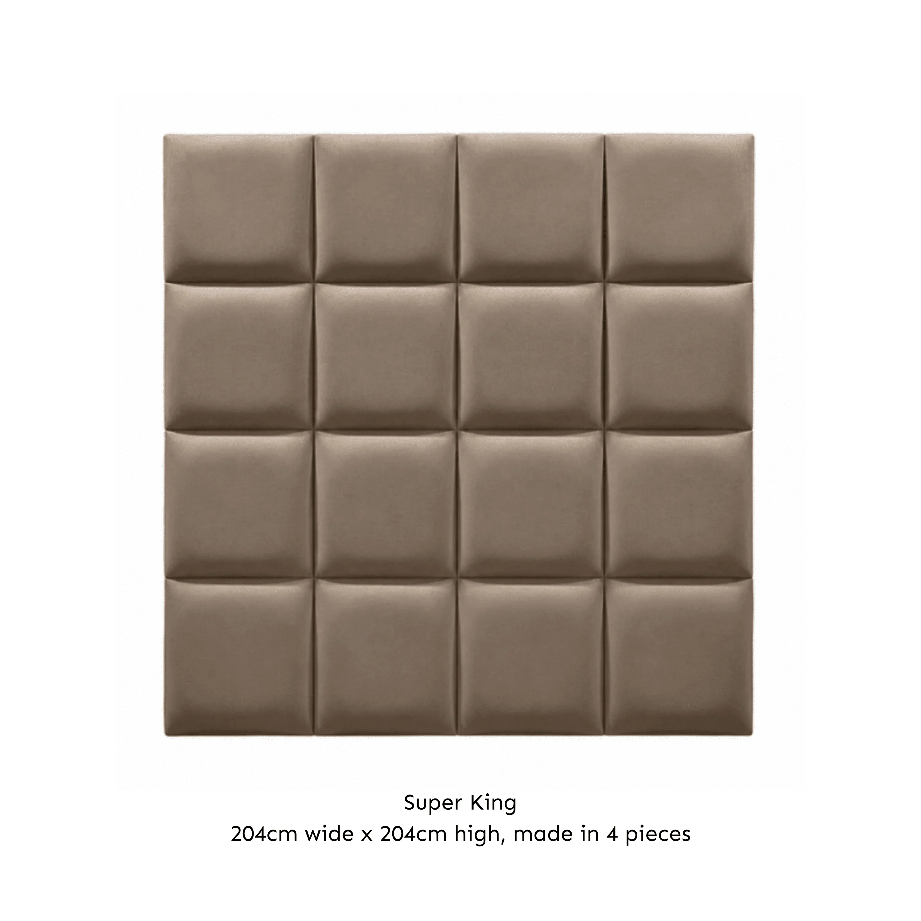 Serene Cream Velvet Luxury Cubed Upholstered Headboard - Image 5