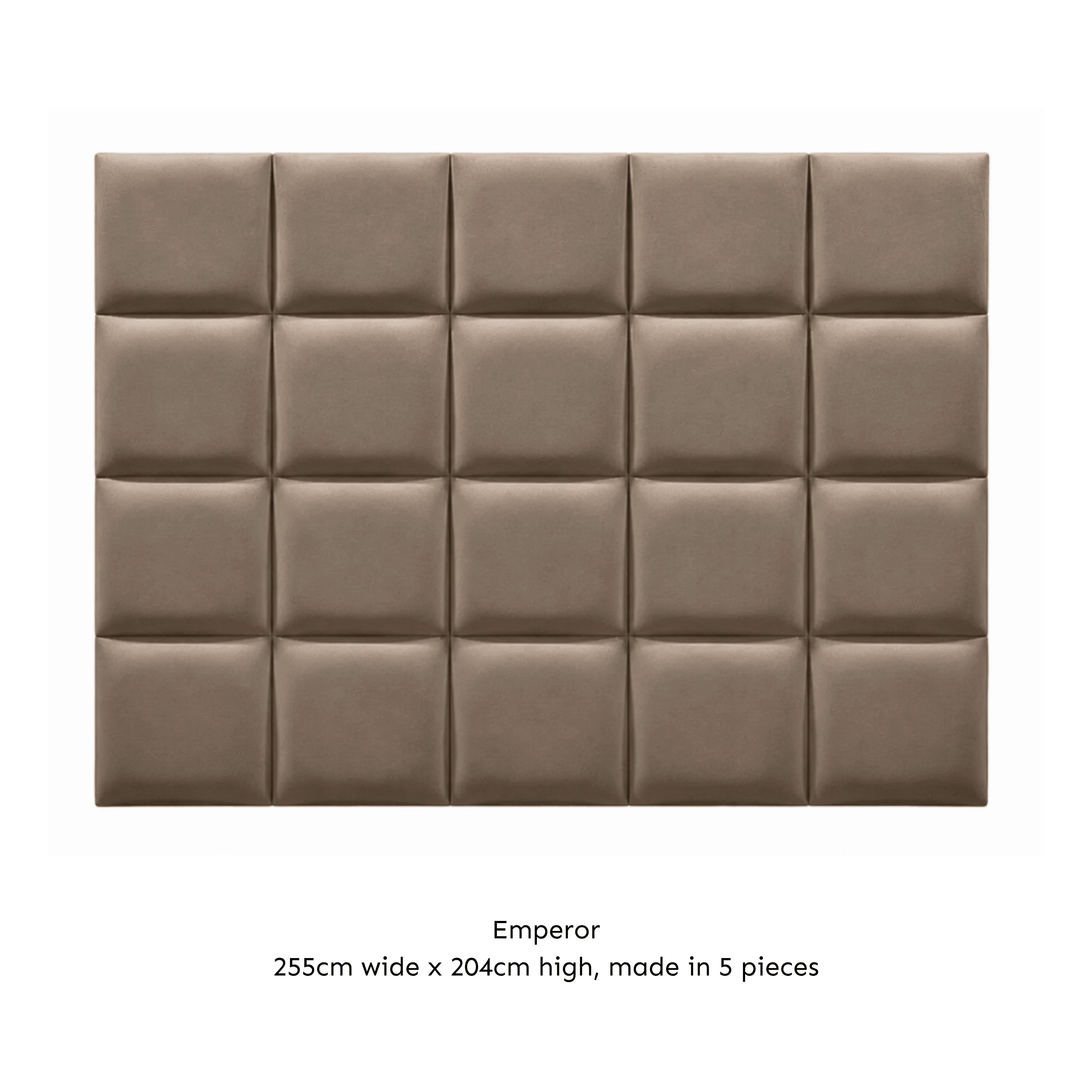 Serene Cream Velvet Luxury Cubed Upholstered Headboard - Image 6