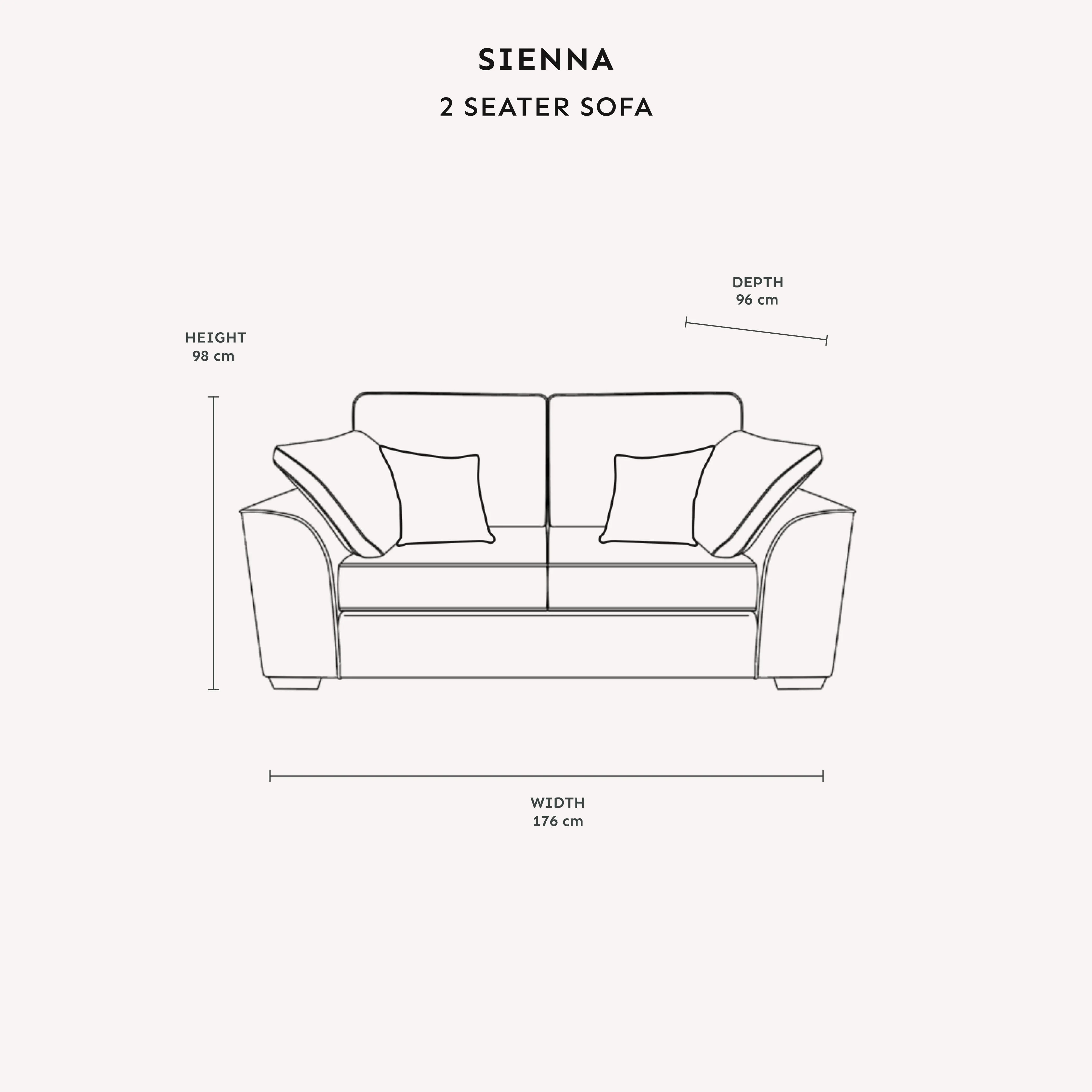 Sienna Ivory Textured Chenille Sofa Range - Image 3