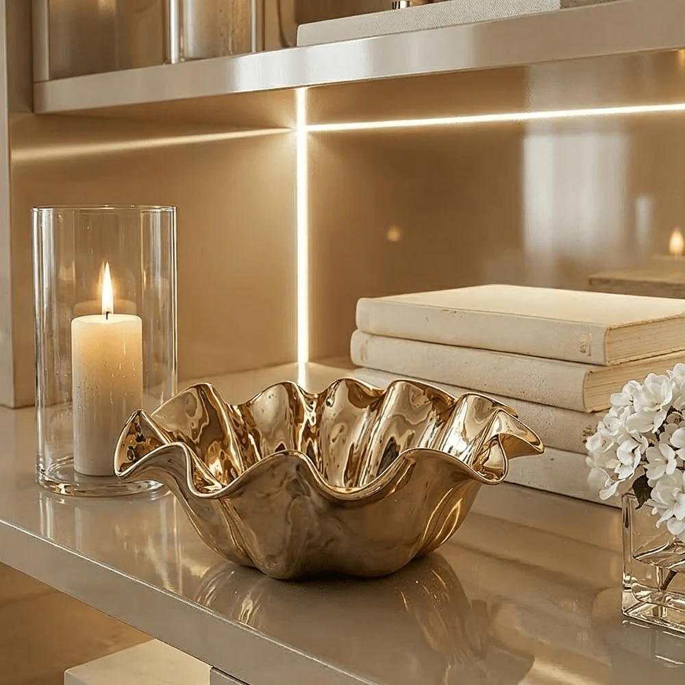 Sintra Gold Decorative Dish