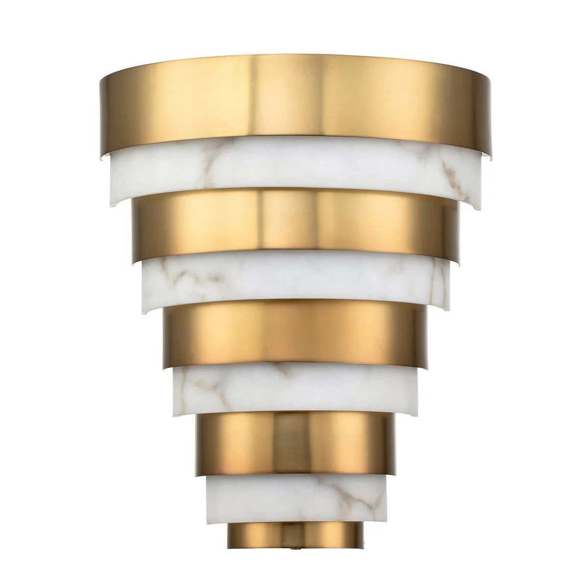 Skala Gold & Marble Tiered Wall Light - Image 2