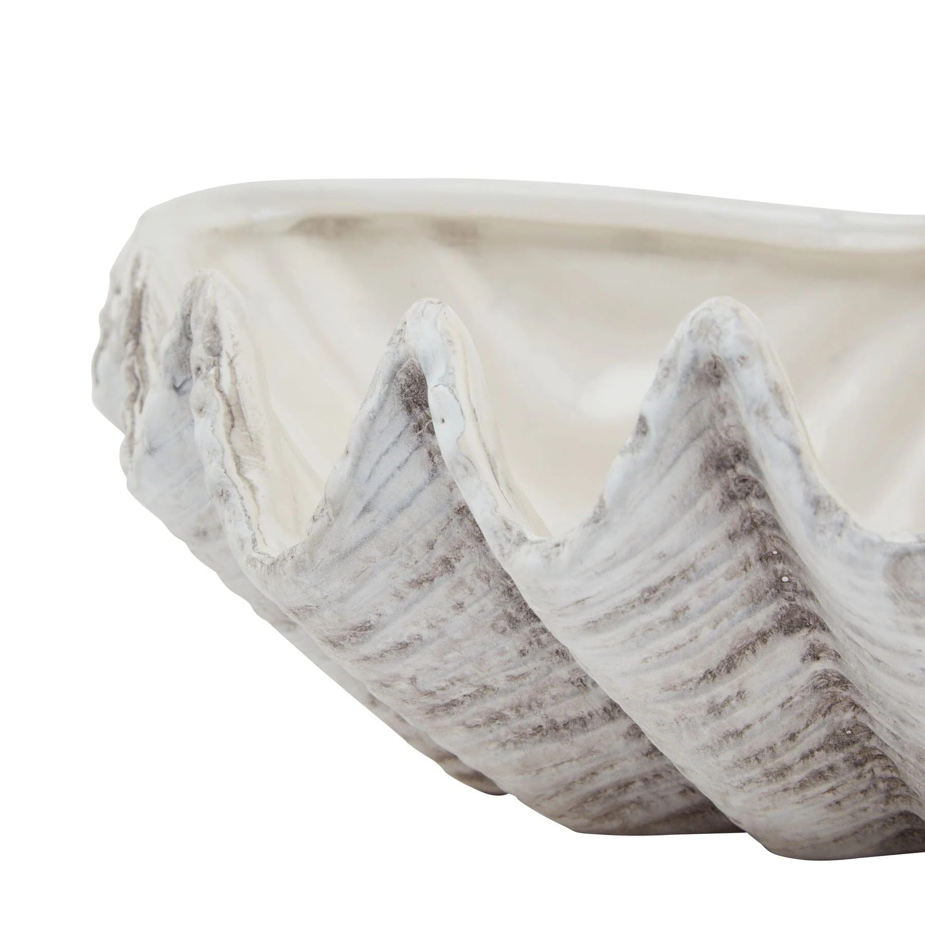 Solana Decorative Ceramic Shell Bowl - Image 3