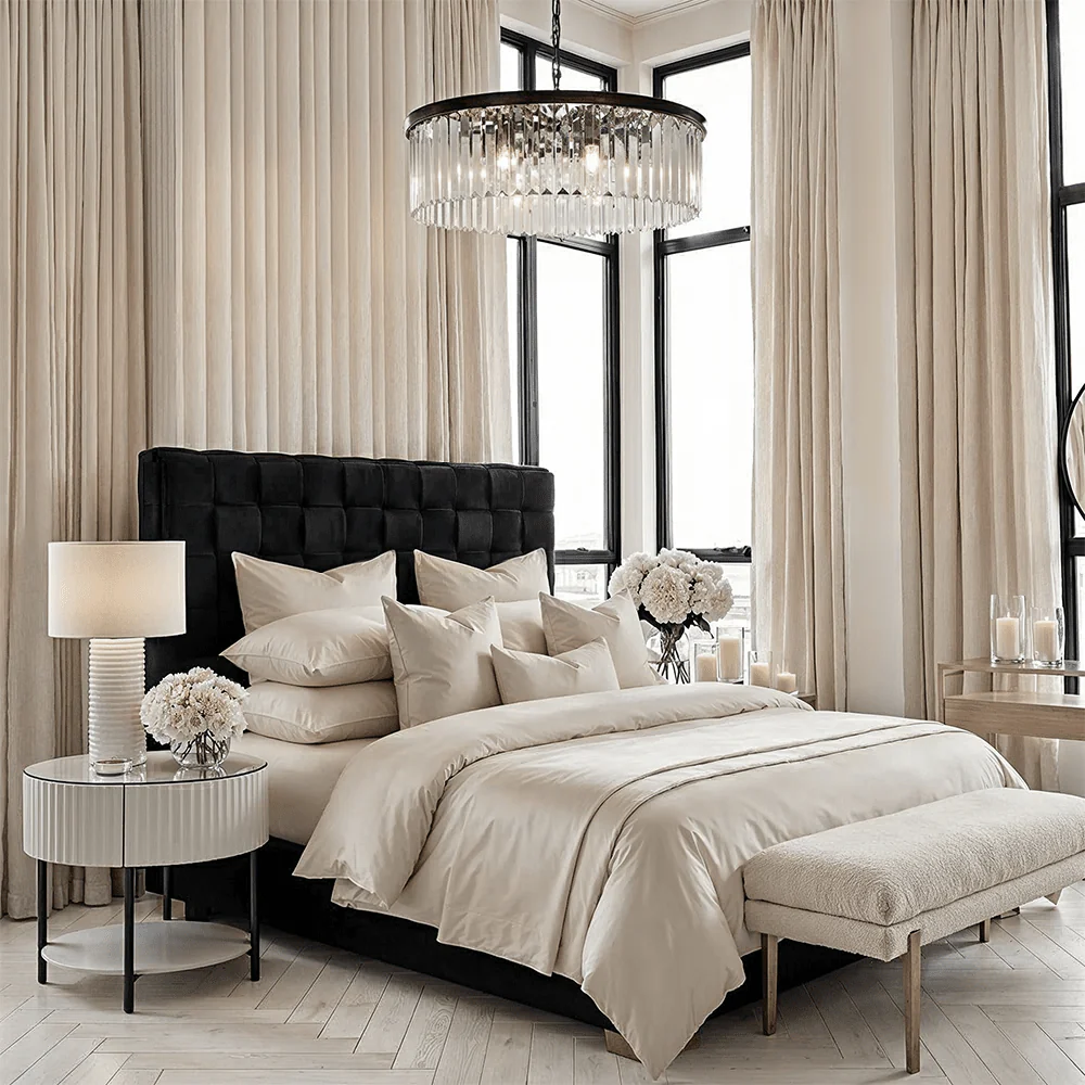 Stockholm Black Woven Bed