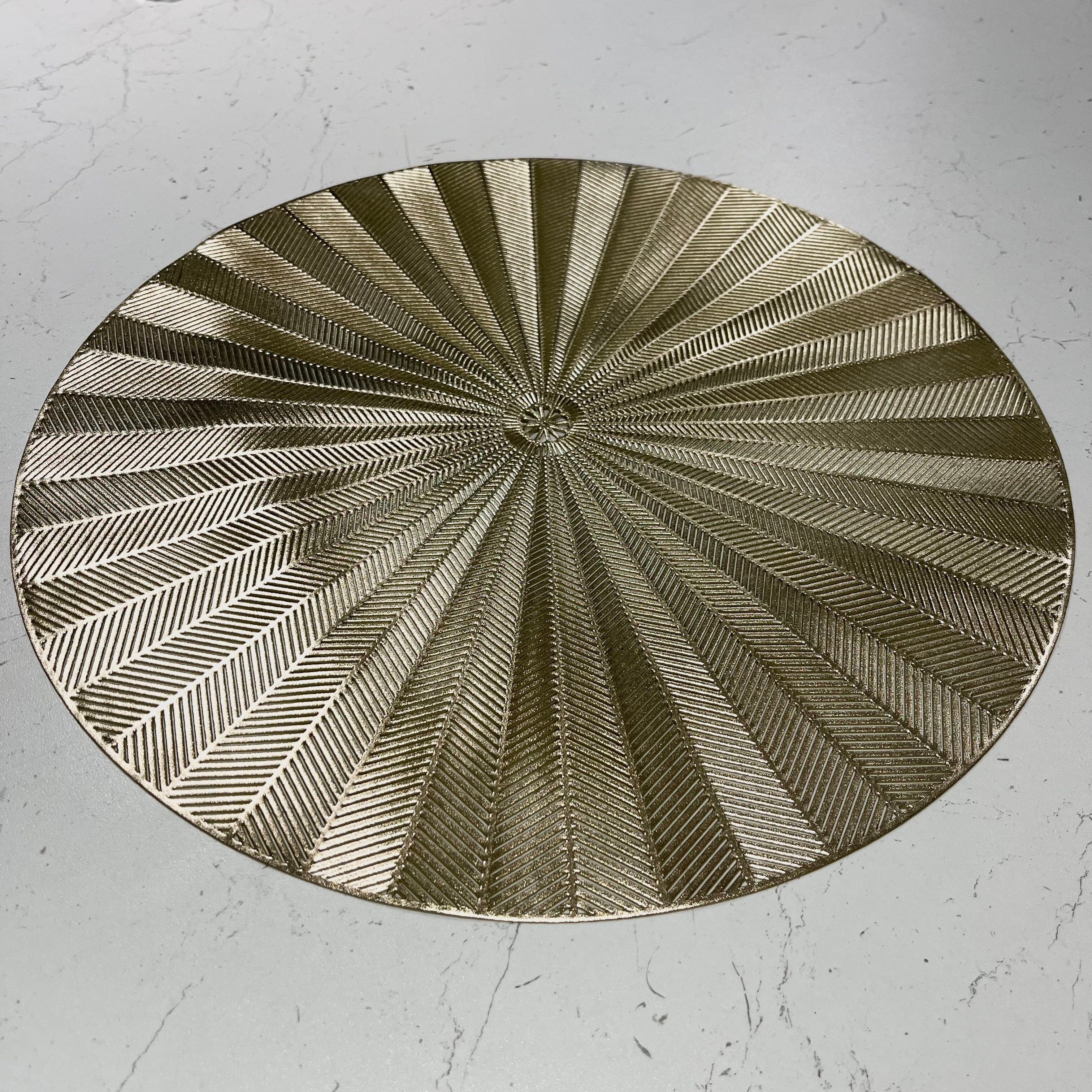Sunburst Gold Round Placemat - Image 2
