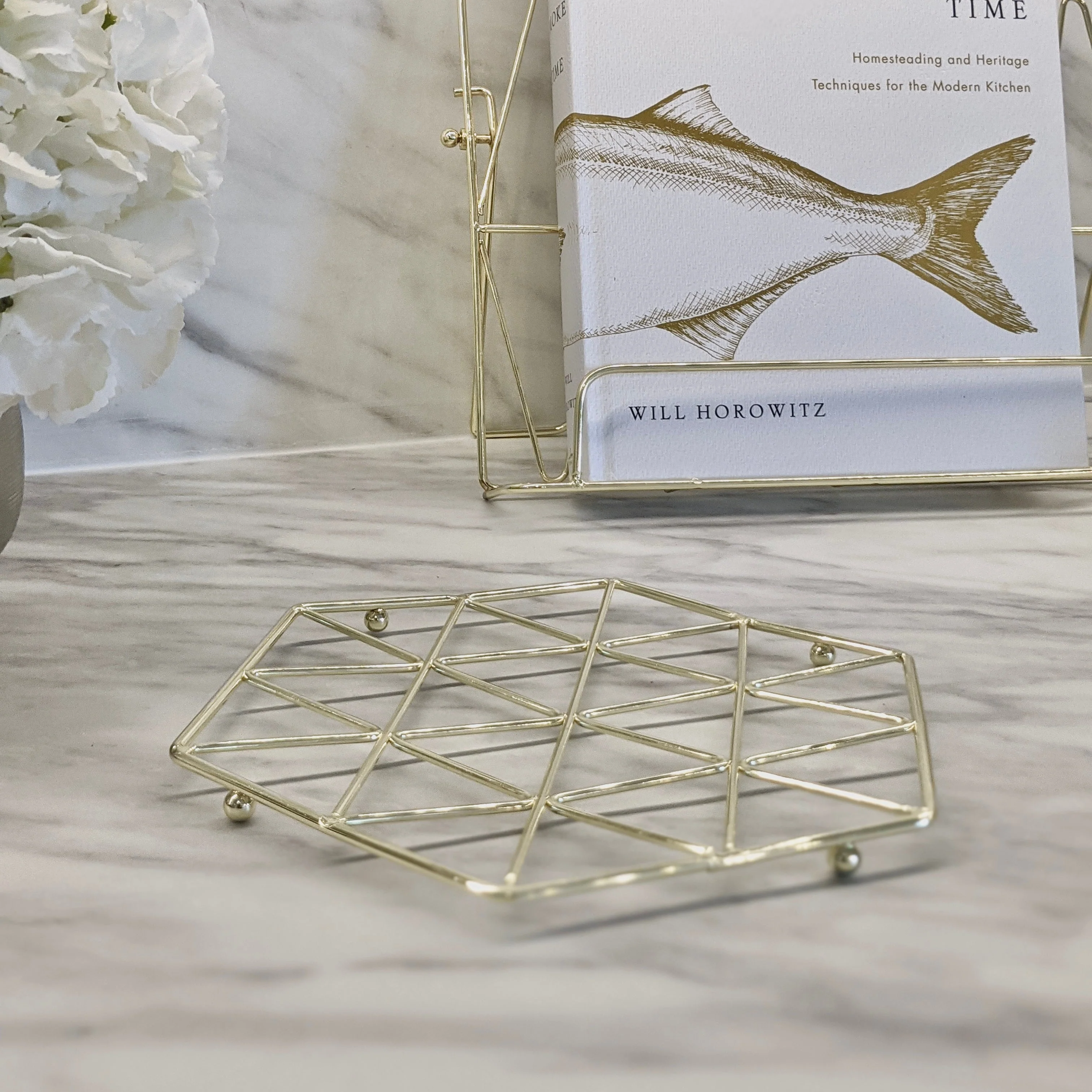 Sylvan Gold Geometric Trivet - Image 2