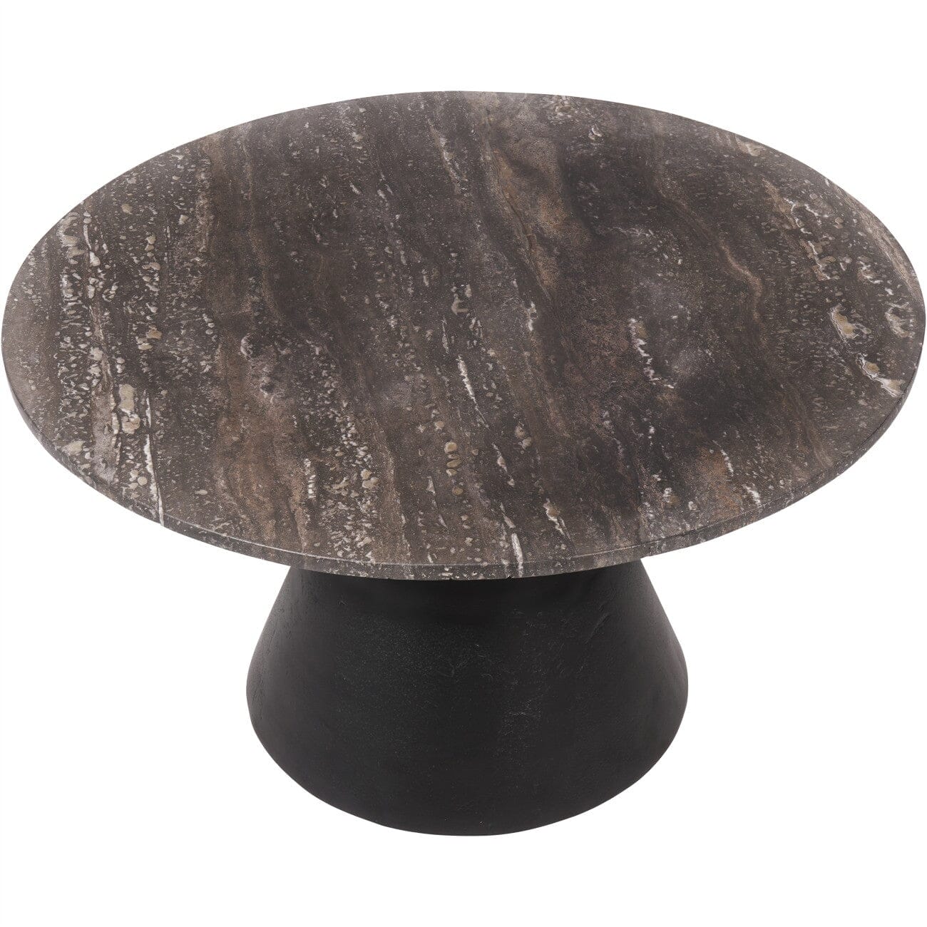 Valiona Large Black & Marble Coffee Table - Image 3