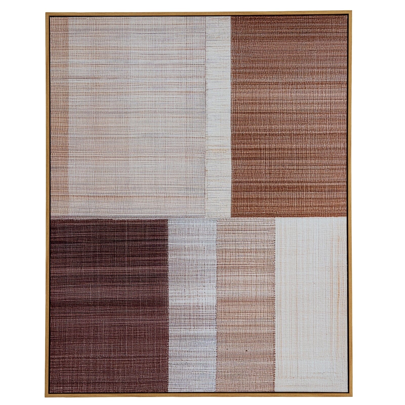 Valter Neutral Abstract Framed Canvas Wall Art - Image 2