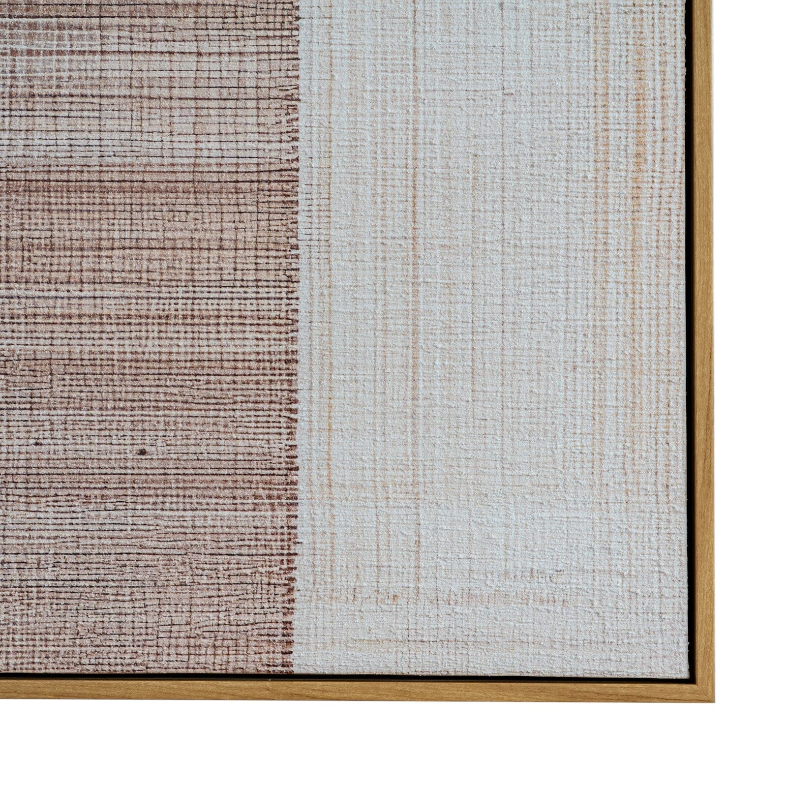 Valter Neutral Abstract Framed Canvas Wall Art - Image 3