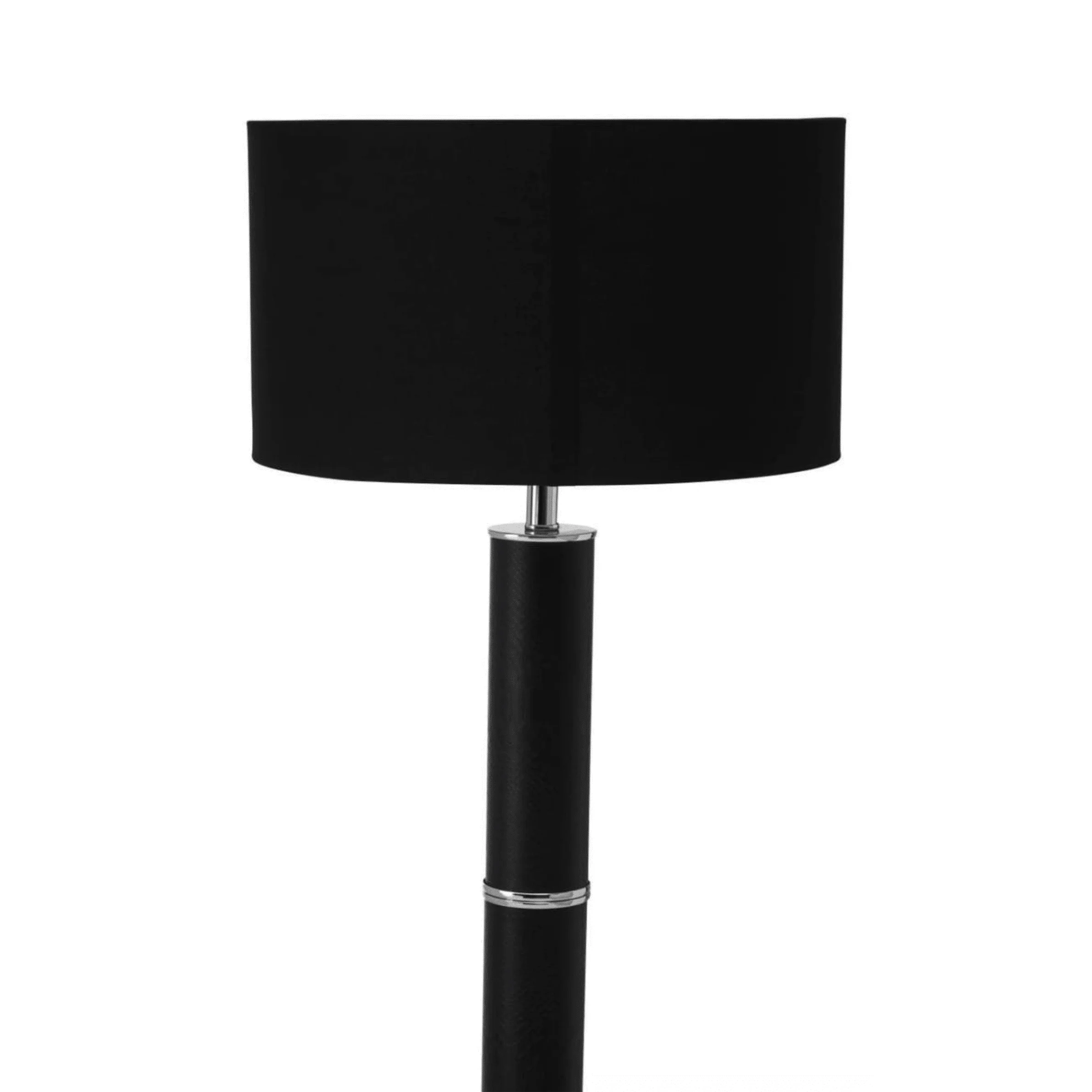 Veridian Chrome & Black Snake Effect Floor Lamp - Image 5