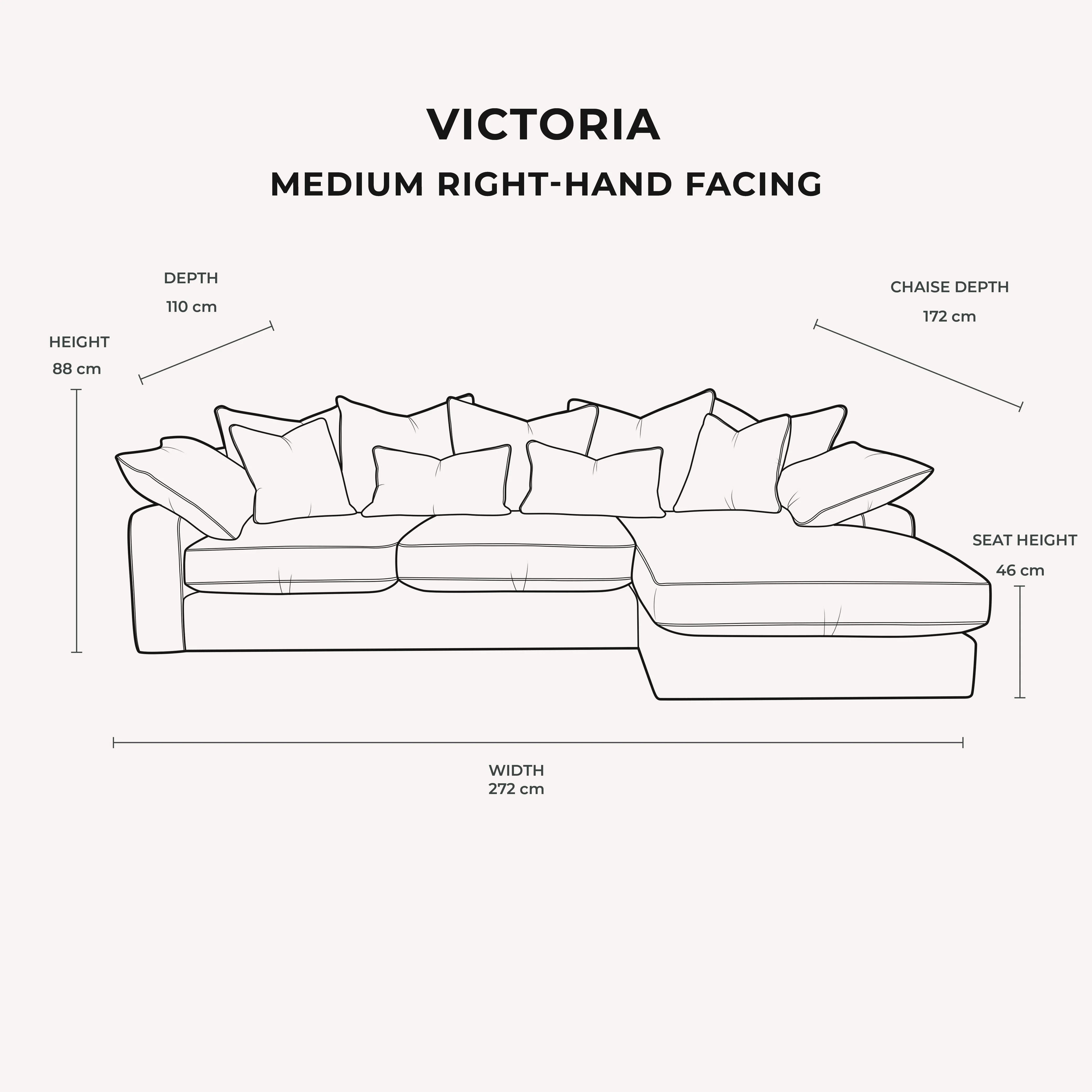 Victoria Mink Velvet Pillow Back Sofa Range - Image 10