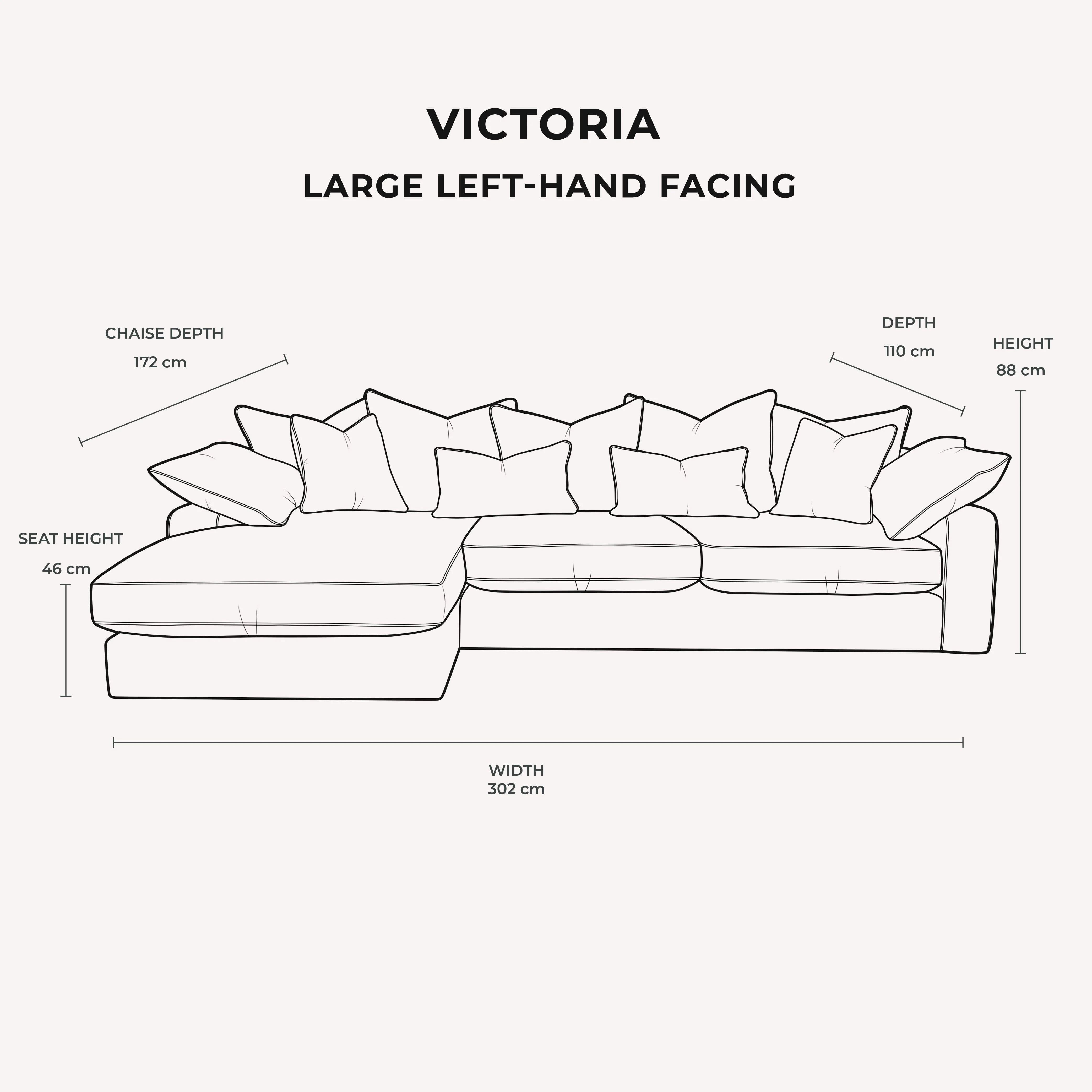Victoria Mink Velvet Pillow Back Sofa Range - Image 11