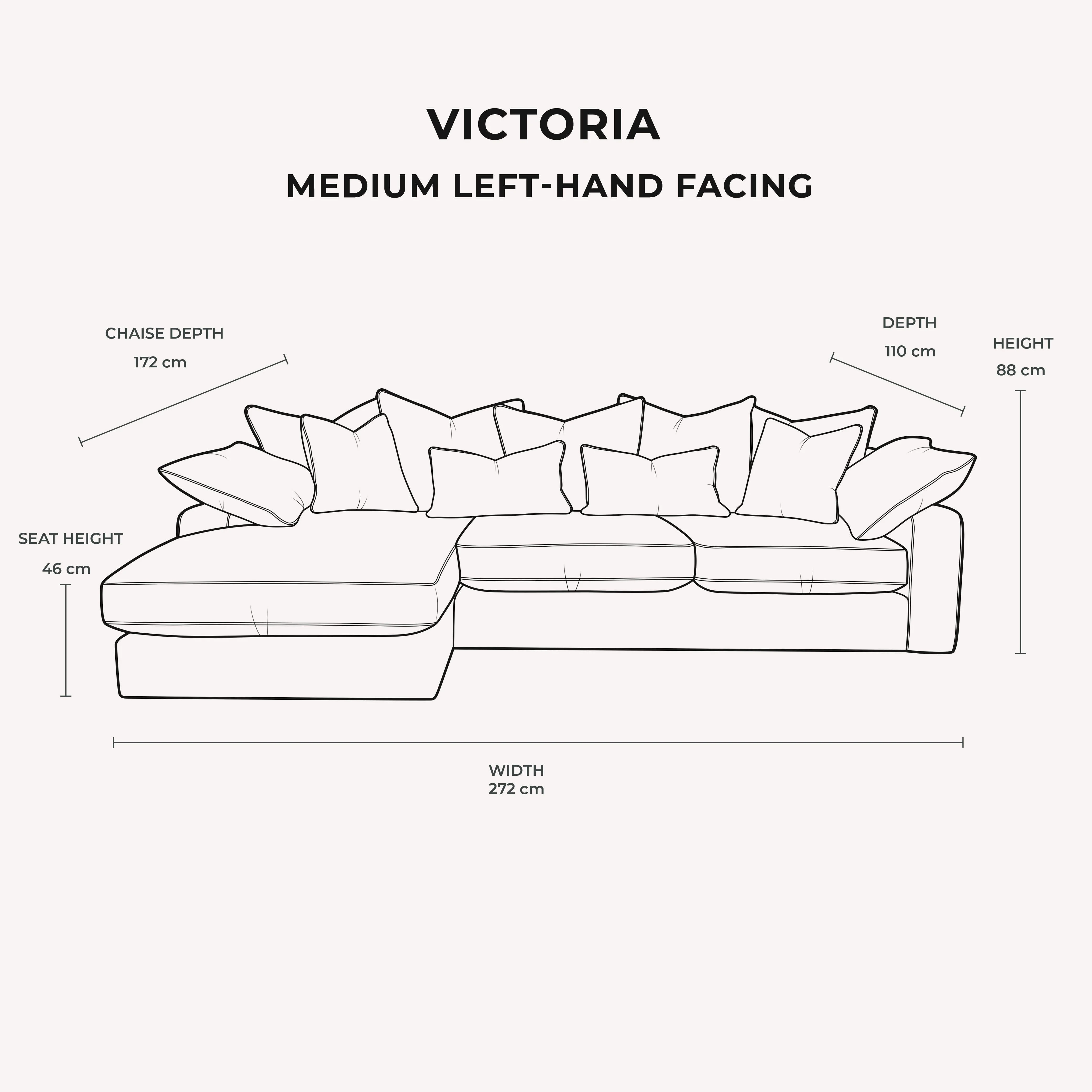 Victoria Mink Velvet Pillow Back Sofa Range - Image 9