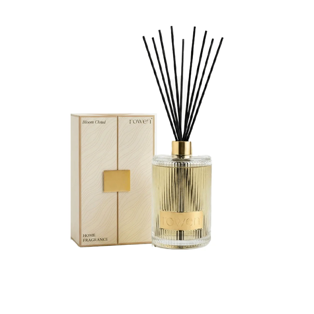 XL Bloom Cloud Scented Clear Glass Reed Diffuser - Image 2