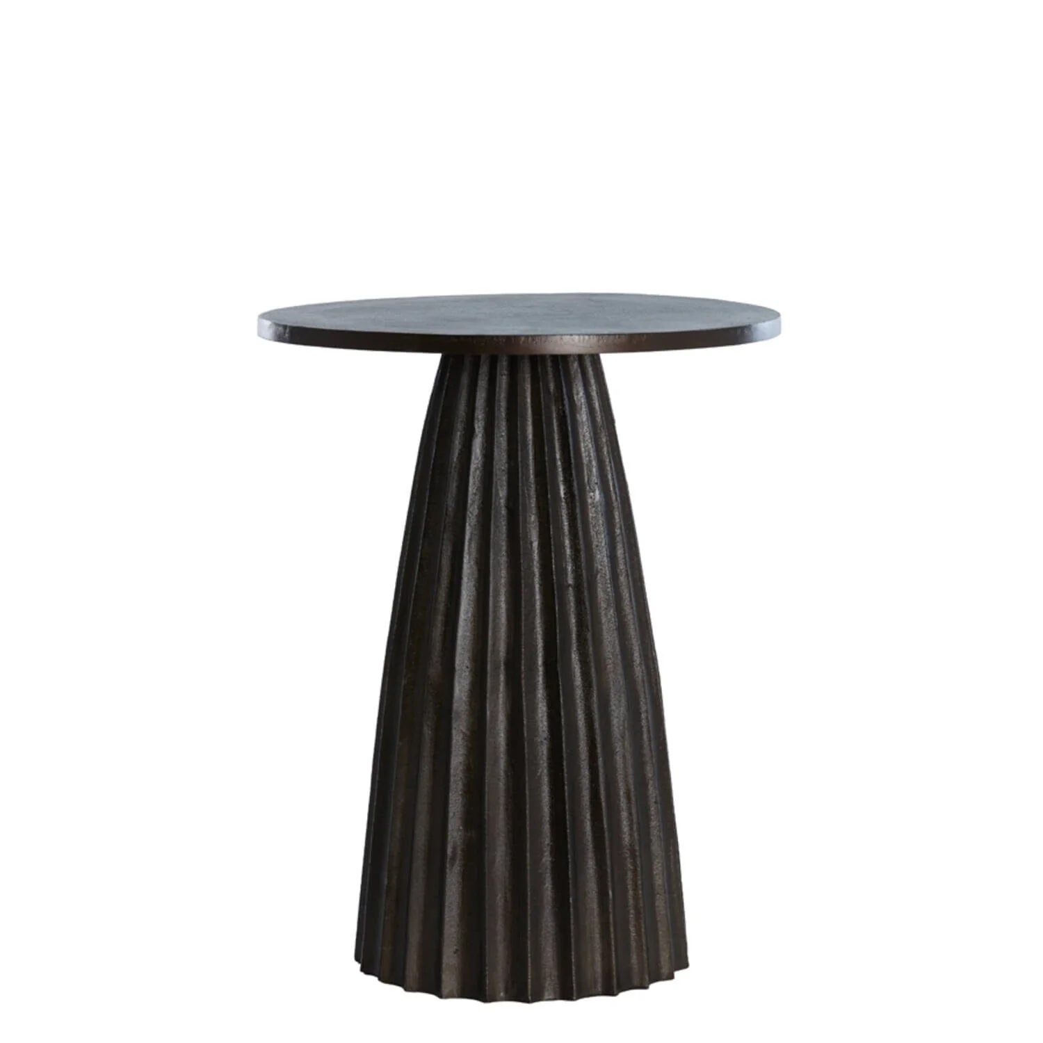 Zuzana Dark Brown Round Side Table - Image 2